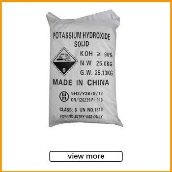 Inorganic Chemicals  Alkali High Purity 90% Potassium Hydroxide /Caustic Potash/ KOH Flakes
