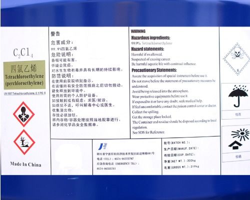 CAS 127-18-4/PCE/Tetrachloroethylene/Perchloroethylene for Cleaning and Catalytic Grade