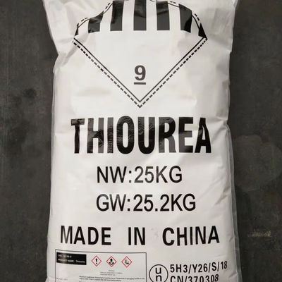 99% Pure 62-56-6 Thiourea Organic Intermediate Powder White Crystal Factory Direct Supply for Mining Agrochemicals
