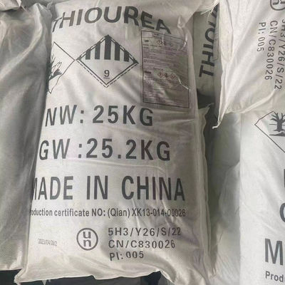 99% Purity Organic Chemical Intermediate Thiourea High Concentration Agrochemicals White Crystalline Floatation Agent
