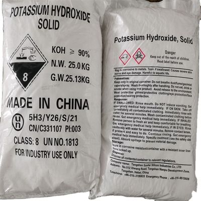 90% High Purity Dissolving Speed CAS No 1310-58-3 Caustic Potash Flakes KOH Potassium Hydroxide